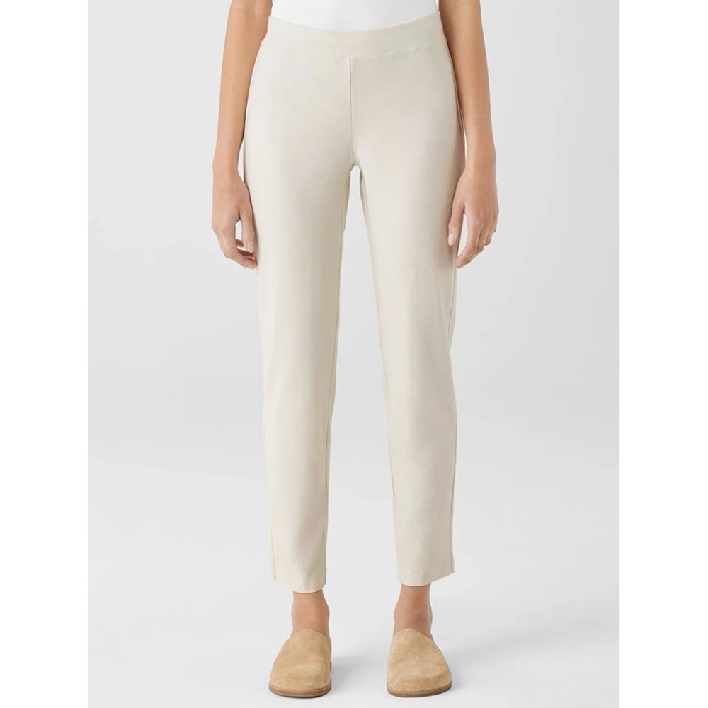 NWT Eileen Fisher Washable Stretch Crepe Pant Bone Ivory White plus size 3X new